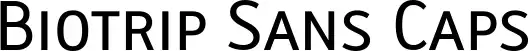 Biotrip Sans Caps