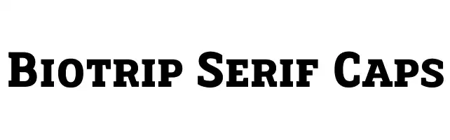 Biotrip Serif Caps