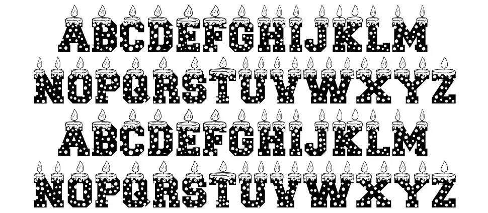 Birthday Candlesfont specimens