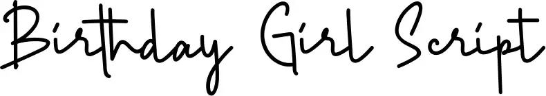 Birthday Girl Script
