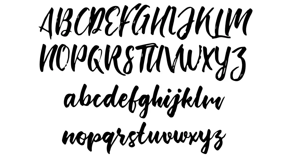 Bishella Scriptfont specimens