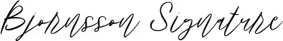 Bjornsson Signature