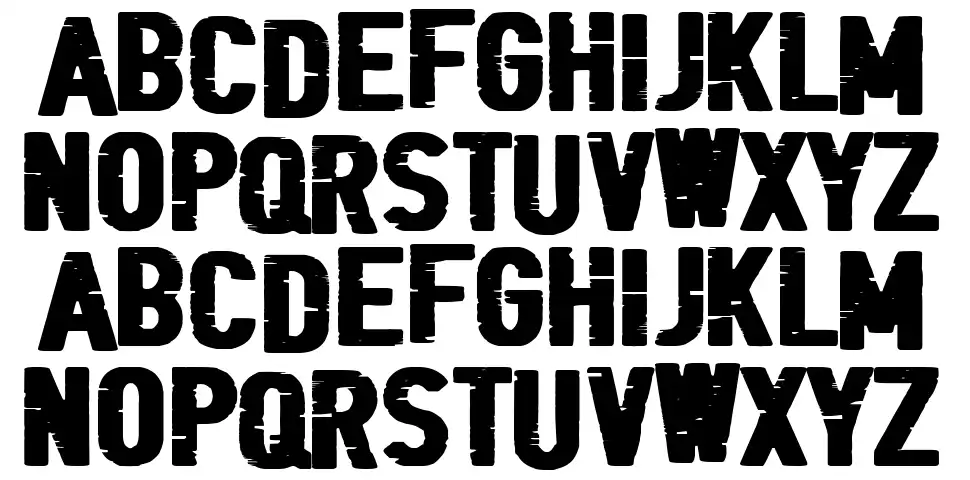 Black Folderfont specimens