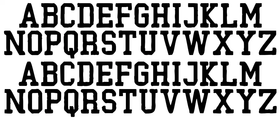 Black Milk Roughfont specimens