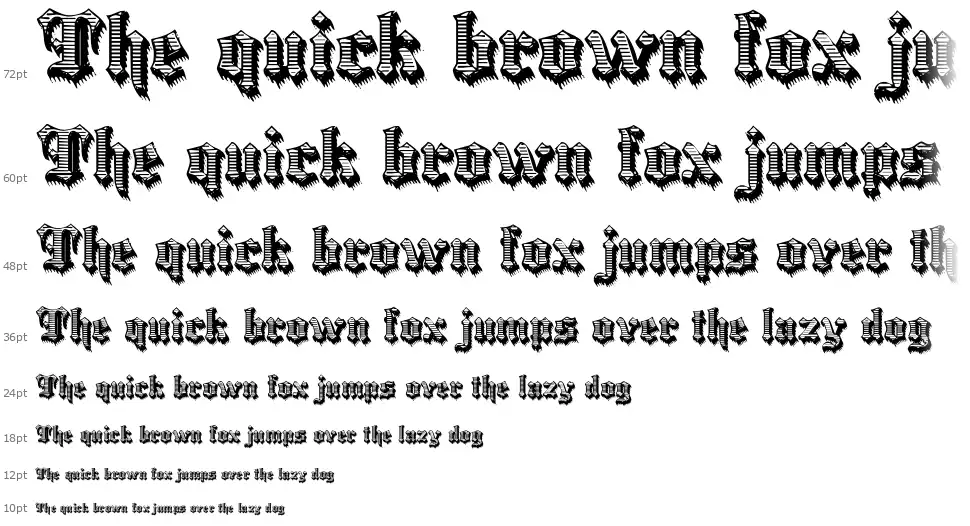 Black Ornamented, No. 537font waterfall