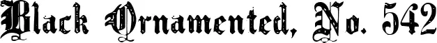 Black Ornamented, No. 542