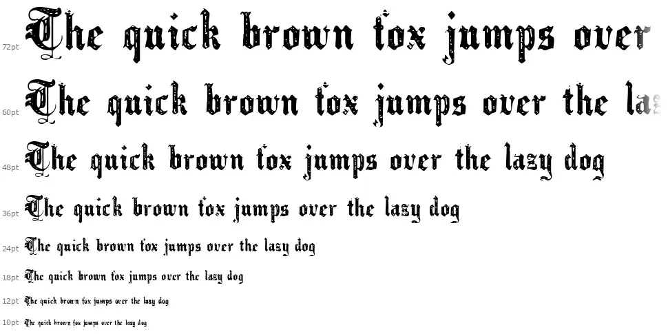 Black Ornamented, No. 542font waterfall