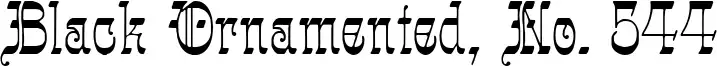 Black Ornamented, No. 544