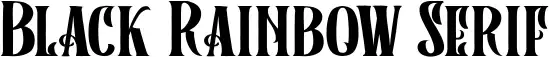 Black Rainbow Serif