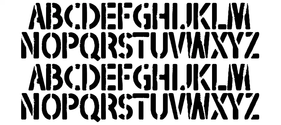 Blackshirtsfont specimens