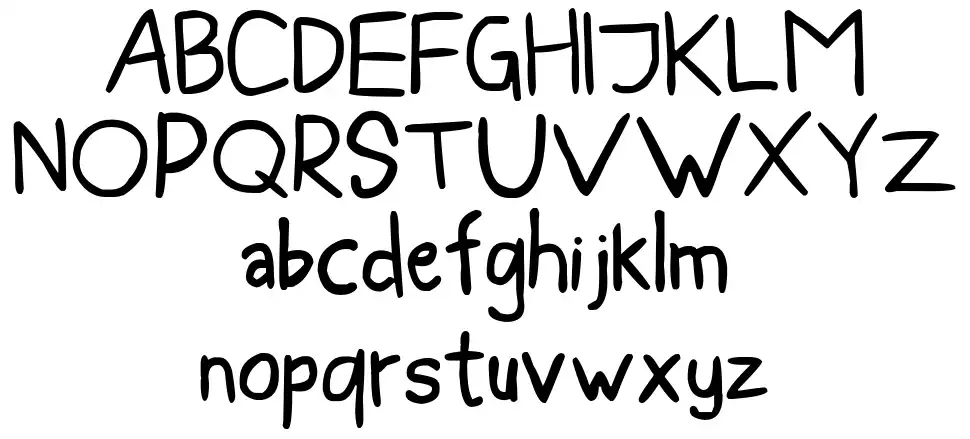 Blee Guys ESfont specimens