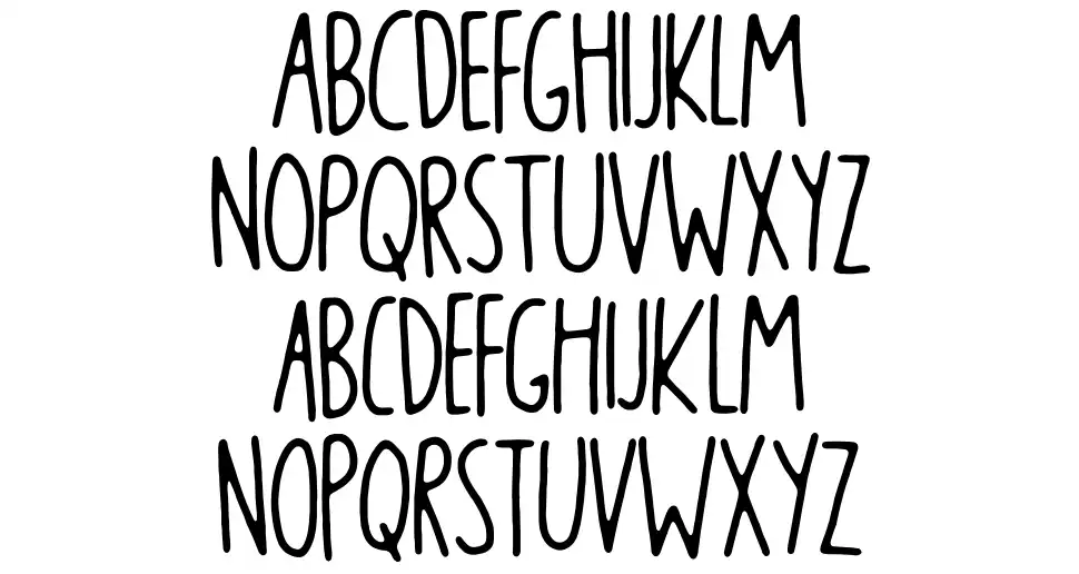 Blikfangfont specimens