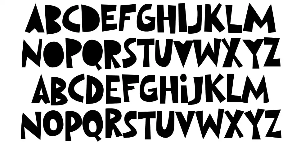 Blockosuto Образец Blockosutofont specimens