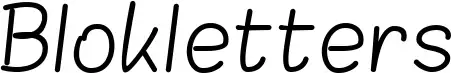 Blokletters
