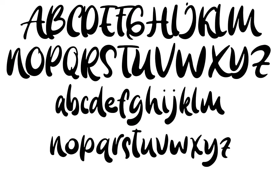 Blue Carouselfont specimens