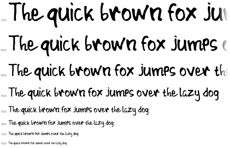 Blunder Stickyfont waterfall