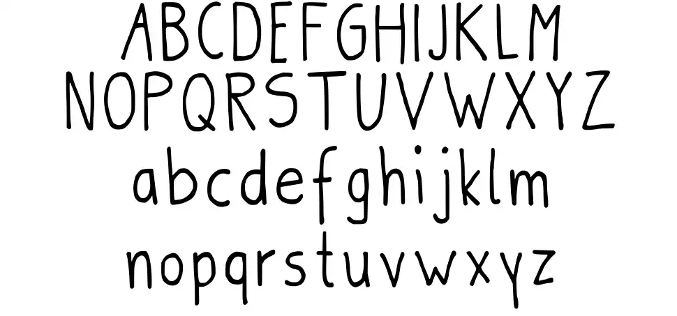 Boldbolder Handfont specimens