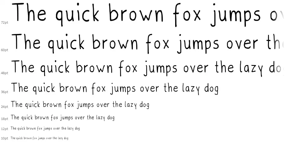 Boldbolder Handfont waterfall