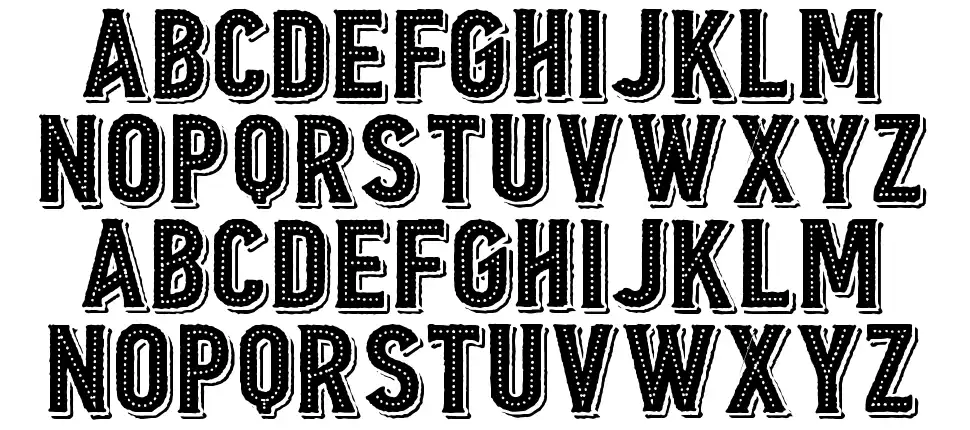 Borgens Burlesquefont specimens