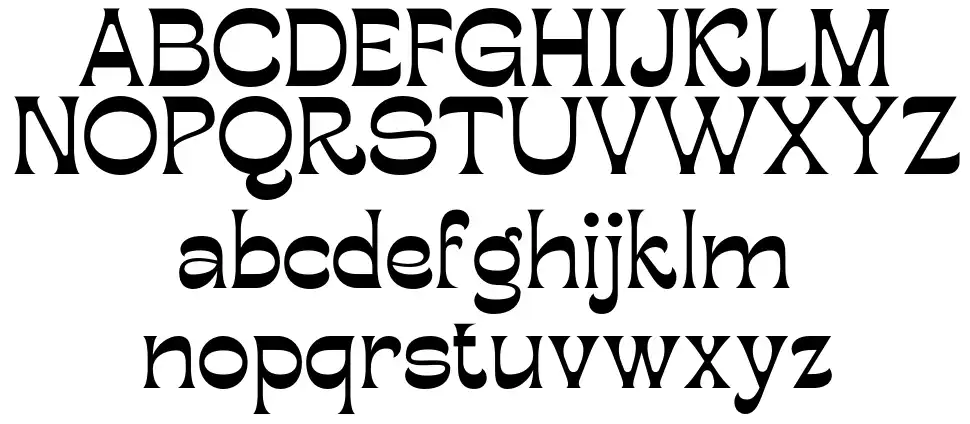 Bougerose Displayfont specimens