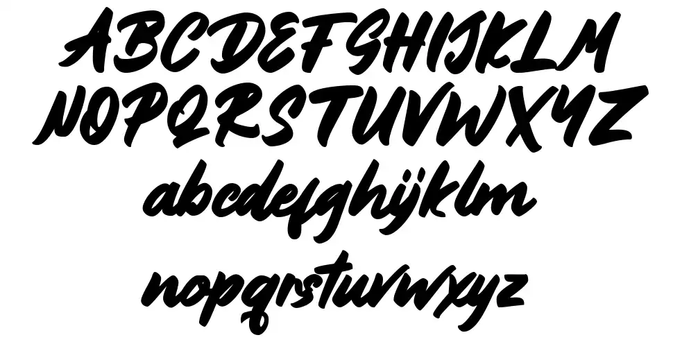 Bownjaxfont specimens