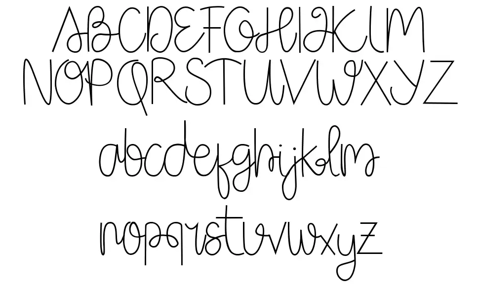 Box Spagethyfont specimens