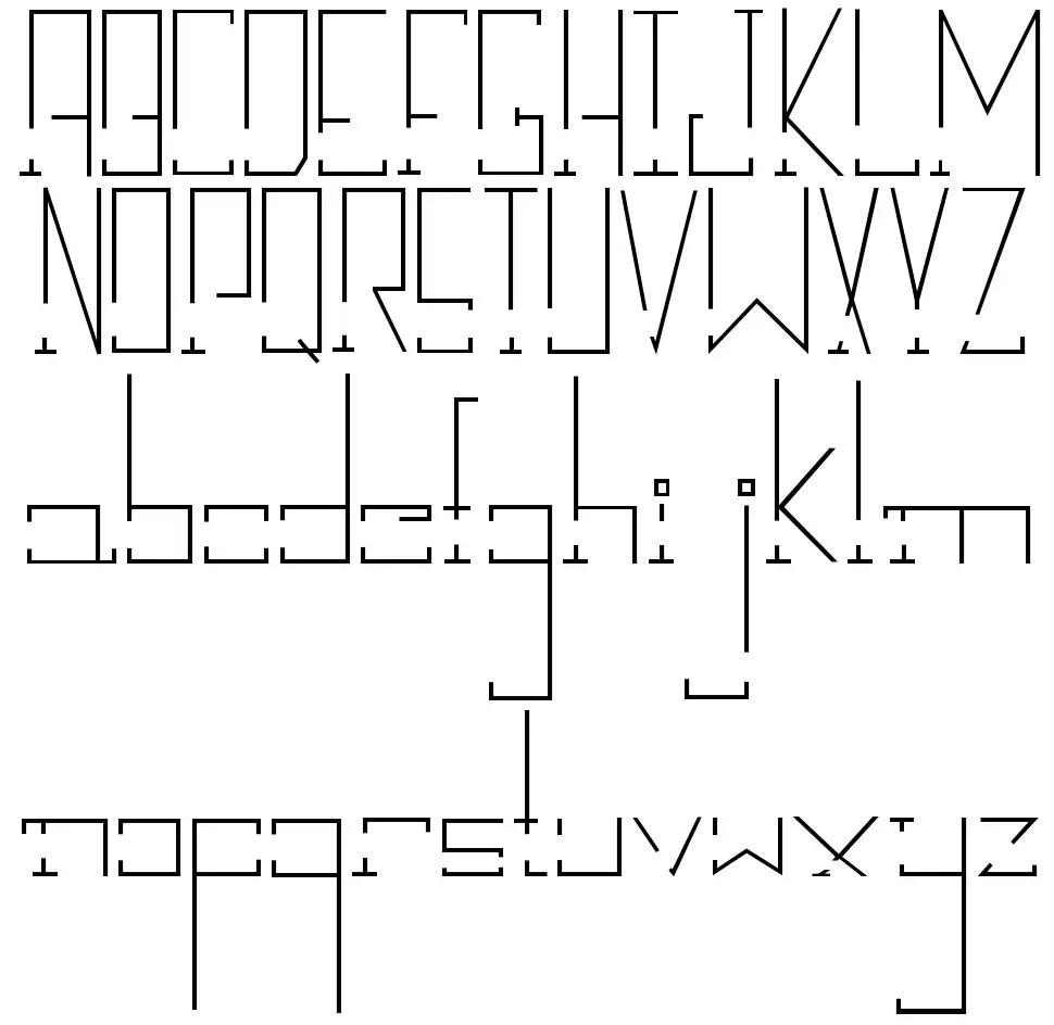 Break Downfont specimens