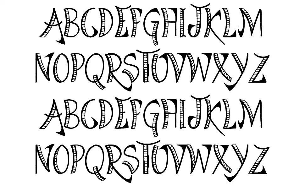Bright Star Tonightfont specimens