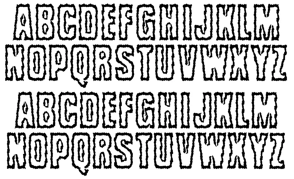 Brrrittyfont specimens