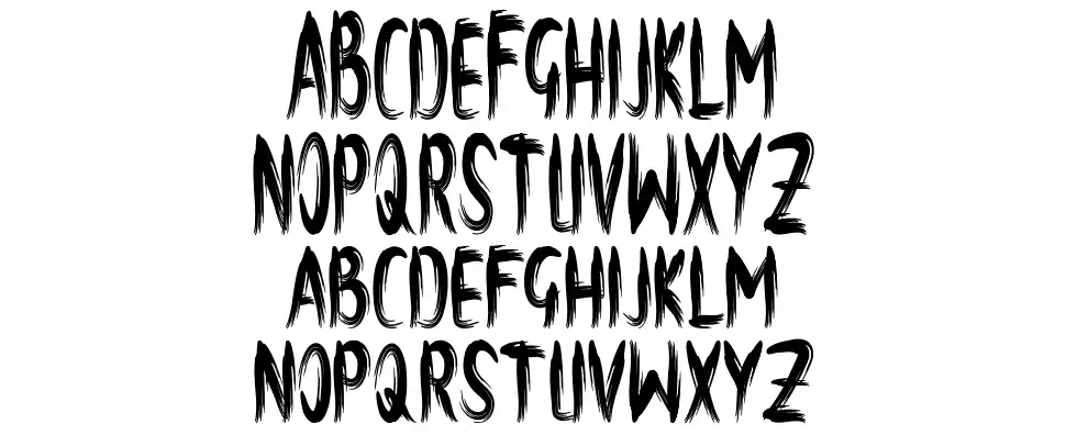 Brushfont specimens