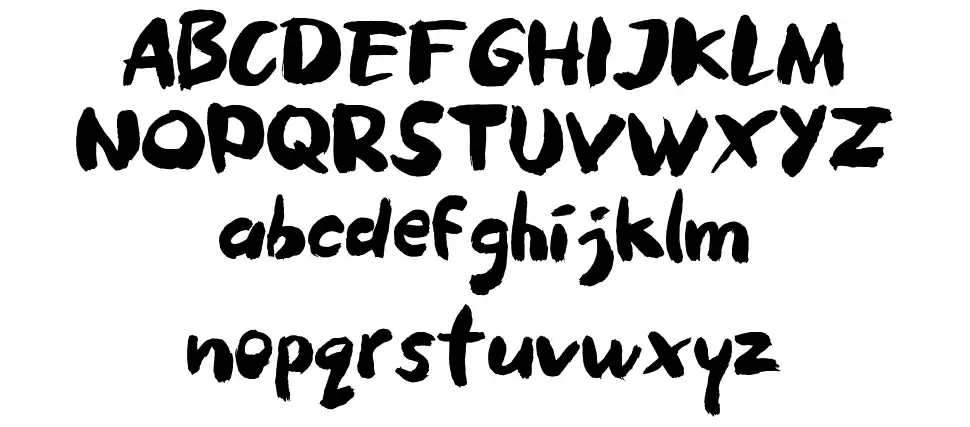 Brush Brezzfont specimens