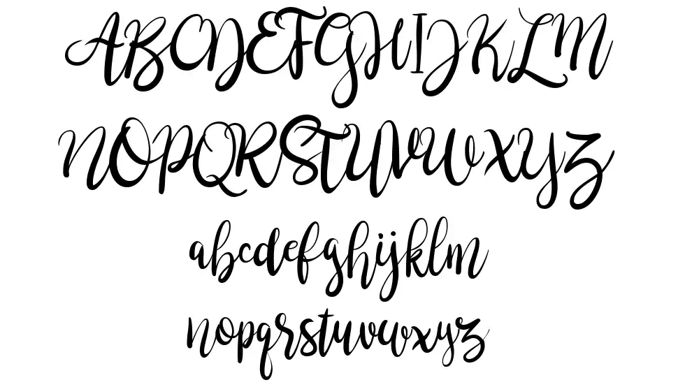 Brushgyofont specimens