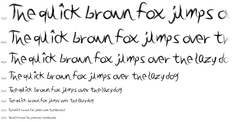 BrushSandfont waterfall