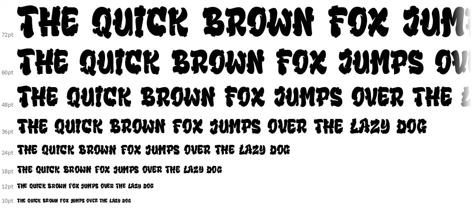 Bubble Boomfont waterfall