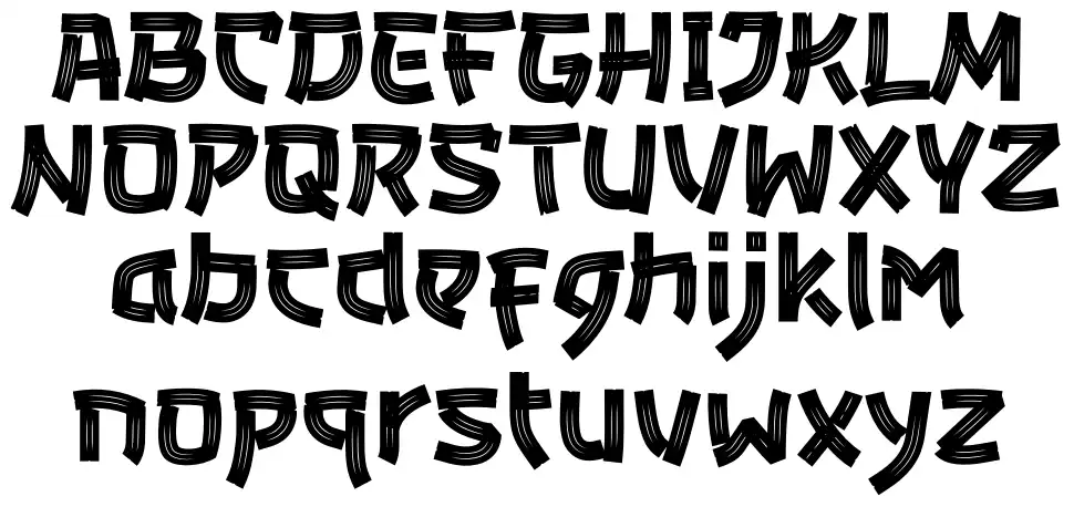 Bunkasai Образец Bunkasaifont specimens