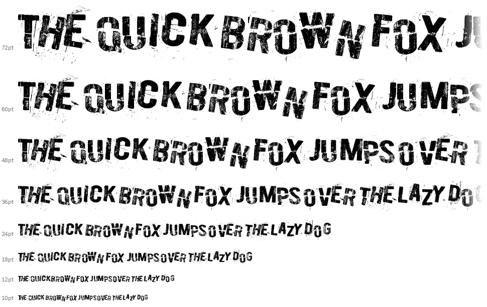 Burn out, fade awayfont waterfall