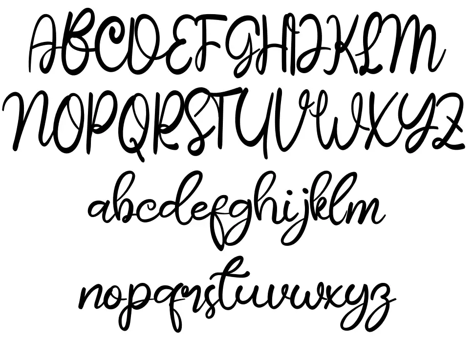Butterflayfont specimens