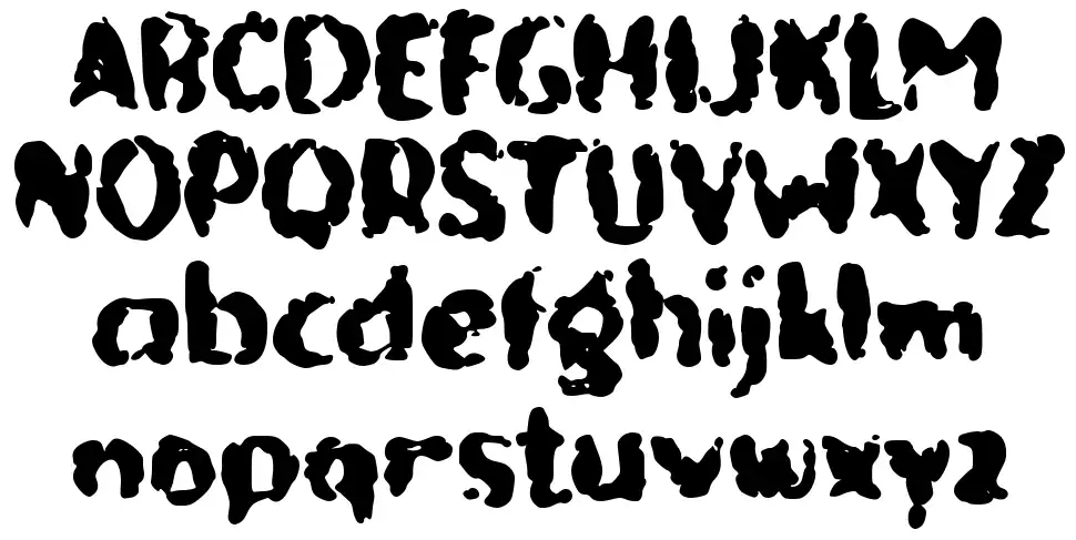c Cloudy Cloudfont specimens