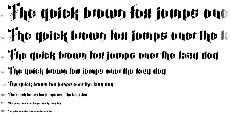 Calligraphy Aquiverfont waterfall