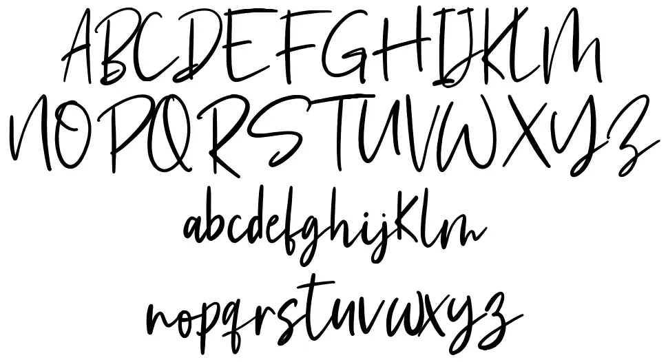 Calmlyfont specimens