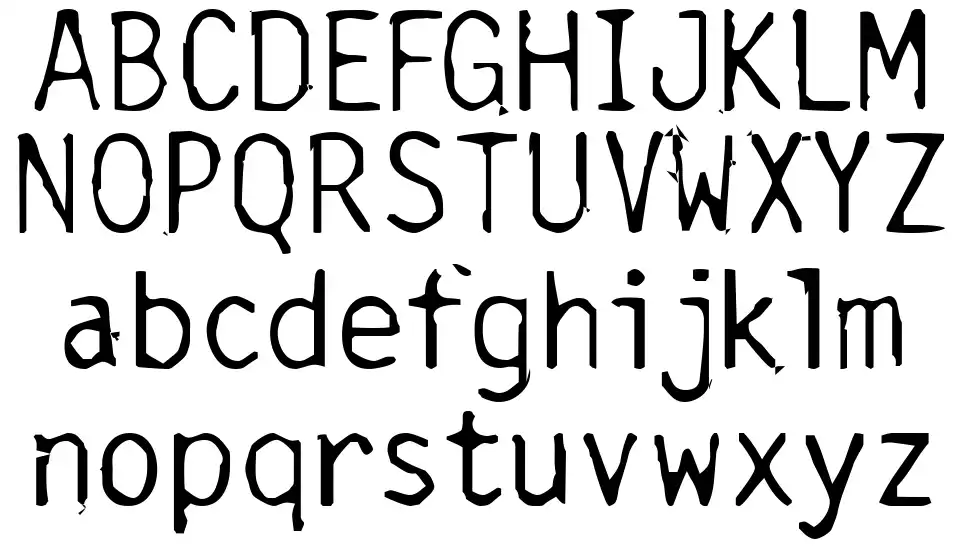 Carbonated Gothicfont specimens