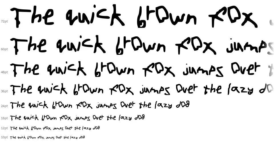 Cartoonfontfont waterfall
