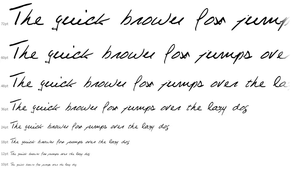 Celine Dion Handwritingfont waterfall