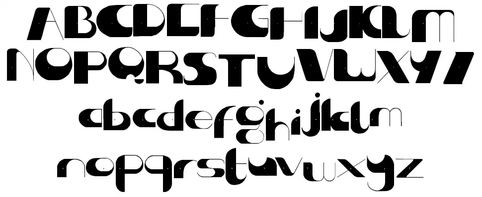 Center of Gravityfont specimens