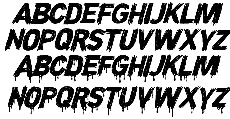 CF Night of Terrorfont specimens