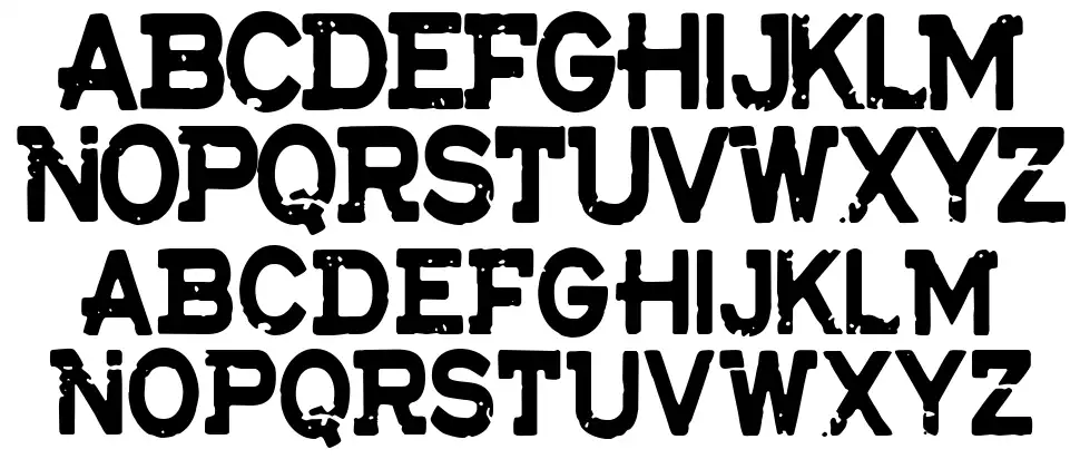 CF The Lost Battalionfont specimens