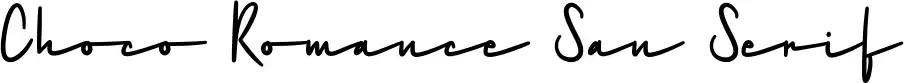 Choco Romance San Serif