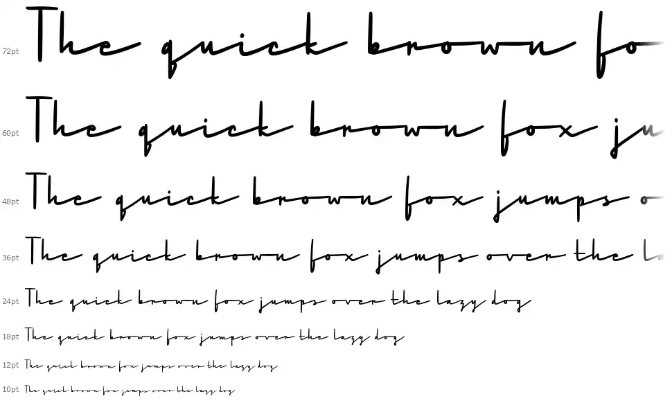 Choco Romance Scriptfont waterfall