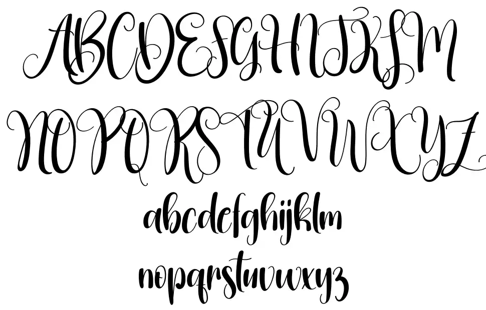 Christmas Decemberfont specimens