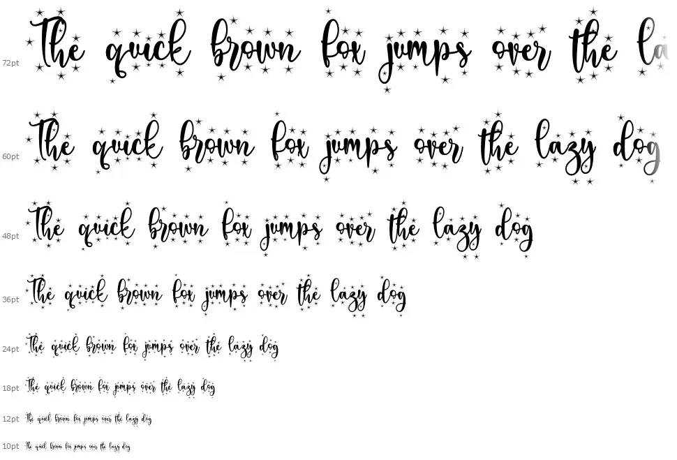 Christmas Glamourfont waterfall